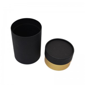 FSC Black kraft cosmetics paper tube packaging