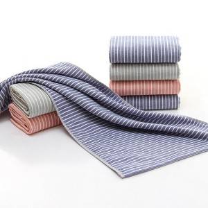 100% Cotton Towel Striped Soft