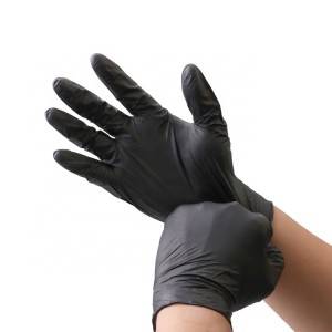 Disposable Nitrile Gloves Black Powder Free Household Protective Work Exam Cheap Glove Oil Proof Manufacturers China