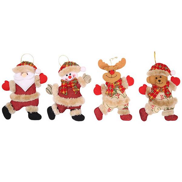 `Christmas Tree Ornaments Festival Gift Doll Hang Bear Santa Claus Deer Snowman Decoration