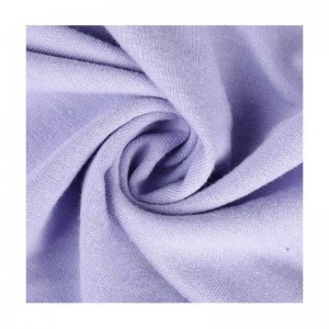 200GSM Polyester Fabric  New Hot Sale Plain Dyed  Customization TR Knitted French Terry Fabric
