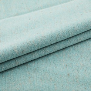 Breathable polyester linen knitted single jersey fabric for T-shirt