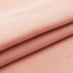 Cheap price pink color 100%polyester towel cloth with brushed back side fleece fabric
