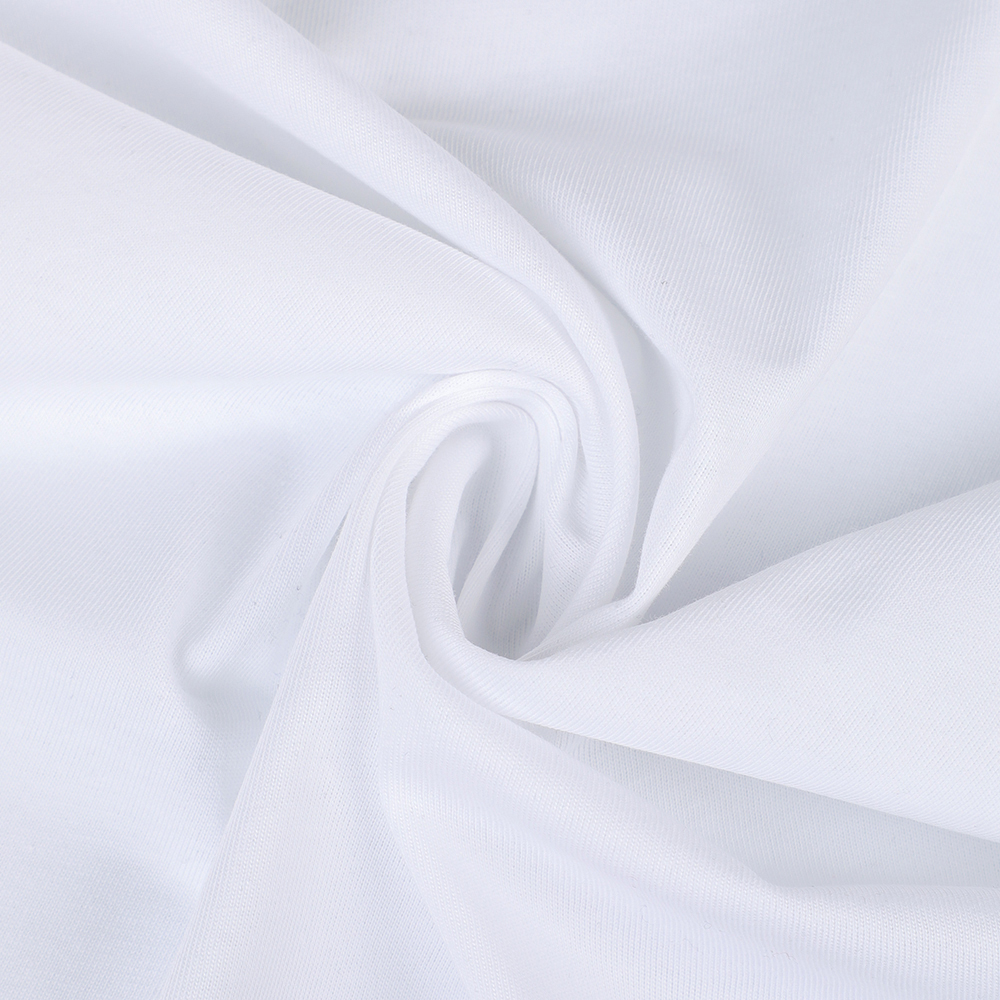 81%cotton 19%polyester CVC single jersey fabric