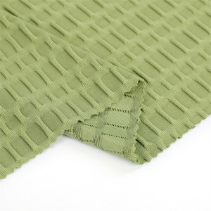 90%Recycle Polyester 10%spandex jacquard fabric