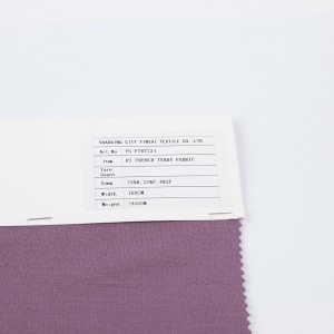 High stretch good shrinkage 73%rayon/23polyester/4%spandex french terry soild knitted fabric