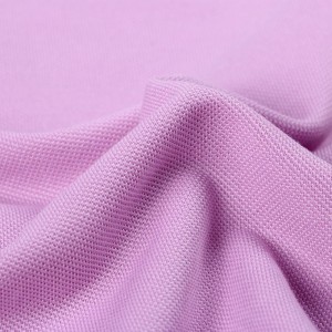 Customized New Style 30S Plain Dyed 100% polyester Pique Polo Knit Fabric