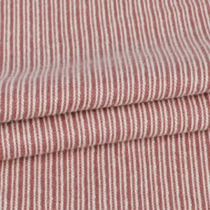Garment fabric 100%cotton yarn dyed french terry knitted fabric for winter apparel
