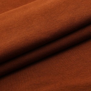 Cotton french terry fabric plain dyed knitted spandex cotton fabric