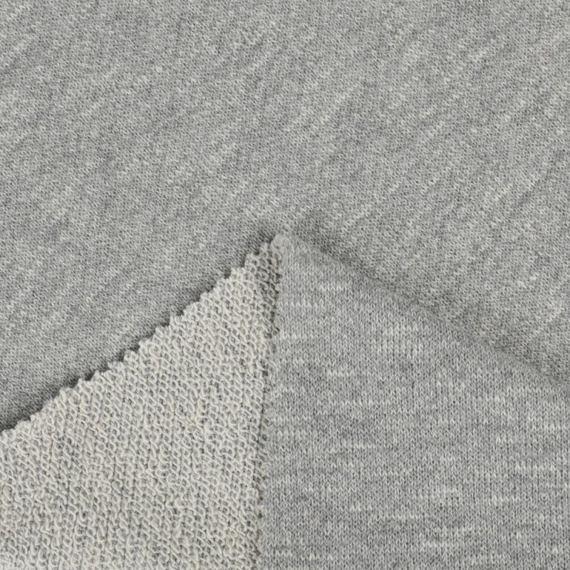CVC Polyester Knitting French Terry Fleece Fabric for Hoodies