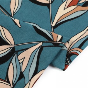 China Factory Supply High Quality Printed 95 Cotton 5 Spandex Fabric Jersey Print Cotton Fabric