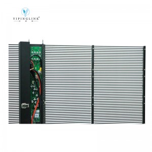 High Brightness LED Transparent Video Wall Clear Glass Window Panel P3.91