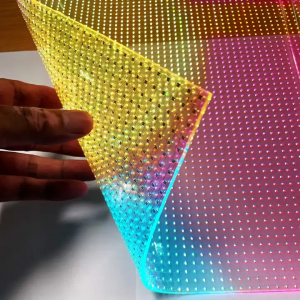 Fashionable Invisible P6 Adhesive Flixble LED Transparent Crystal Film