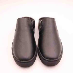 Men Leather Slipper with Vulcanized Sole