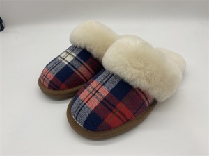 Factory For China Custom Sheepskin Leather Slippers