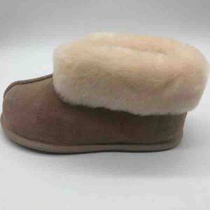 High quality natural Australian sheepskin winter boots for women with ankle protection