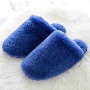 Fashionable and practical fall/winter indoor ladies natural sheepskin slippers available in all colors