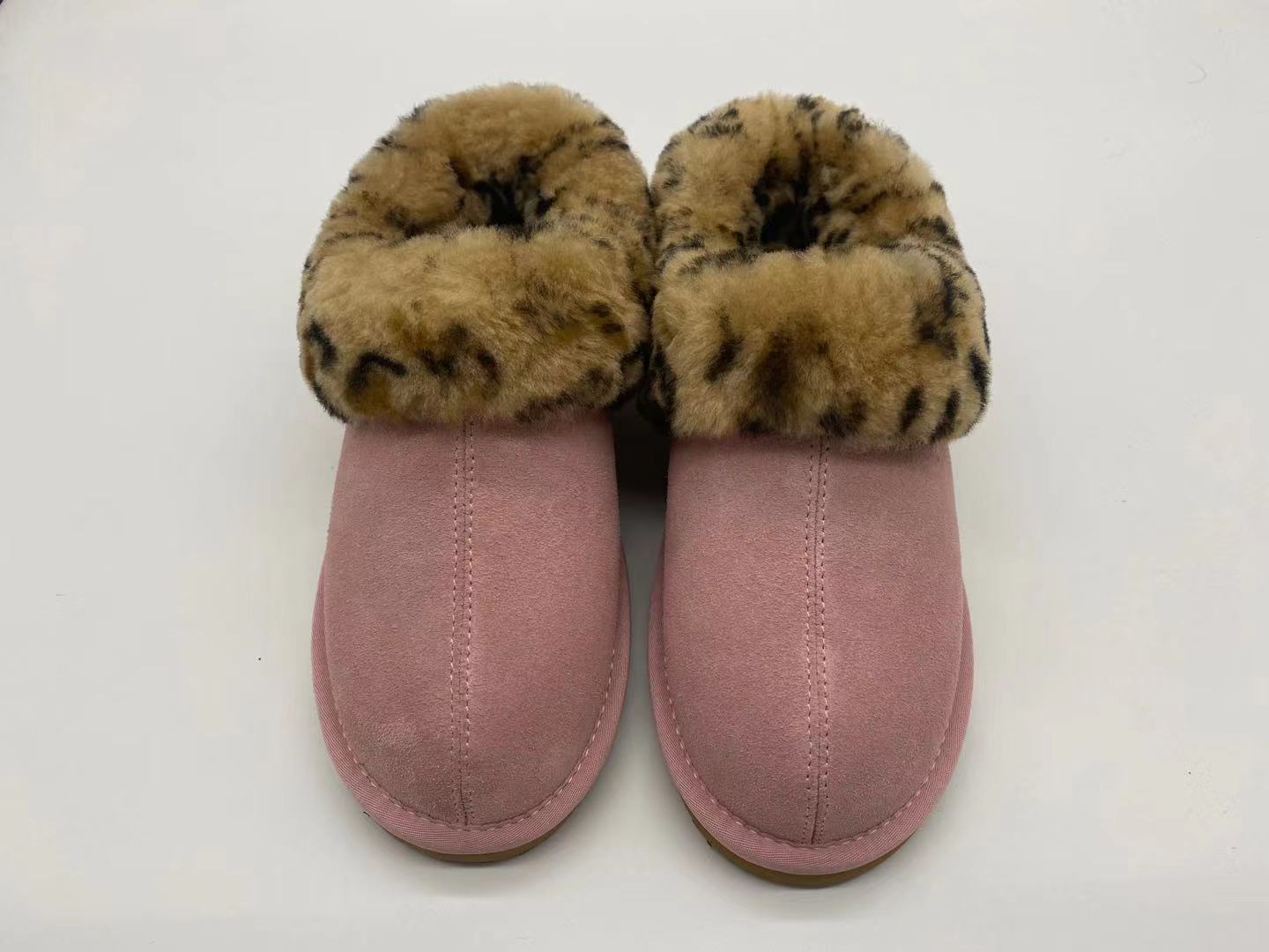 Low price for Ladies Sheepskin Slippers In Grey - Leopard Boot Slippers  – Yiruihe