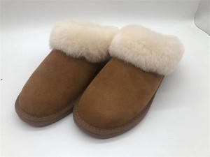 Tan Color Short Boot Slippers