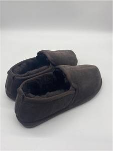 Competitive winter sheepskin indoor men’s slippers