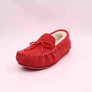 Cattle suede upper soft durable sheepskin fur-lined warm winter casual shoes flat ladies prices are good