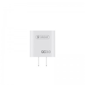 फॅक्टरी हॉट सेल क्विक चार्ज 3.0 18W सेलिब्रेट C-H2-US मोबाइल फोन चार्जर