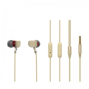 Przewodowe słuchawki douszne z wtyczką 3,5 mm i miękkimi silikonowymi wkładkami dousznymi Yison X600