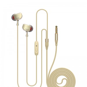 Жичени слушалки со приклучок од 3,5 мм со меки силиконски слушалки Yison X600