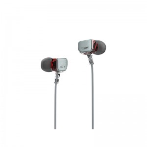 Fon Telinga Berwayar Palam 3.5 mm dengan Fon Telinga Silikon Lembut Yison X600