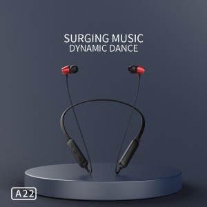 Earphone With Mic Manufacturer –  A22 Sporting Equip Magnetic Attach Super Bass Wireless Neckband Earphone – YISON