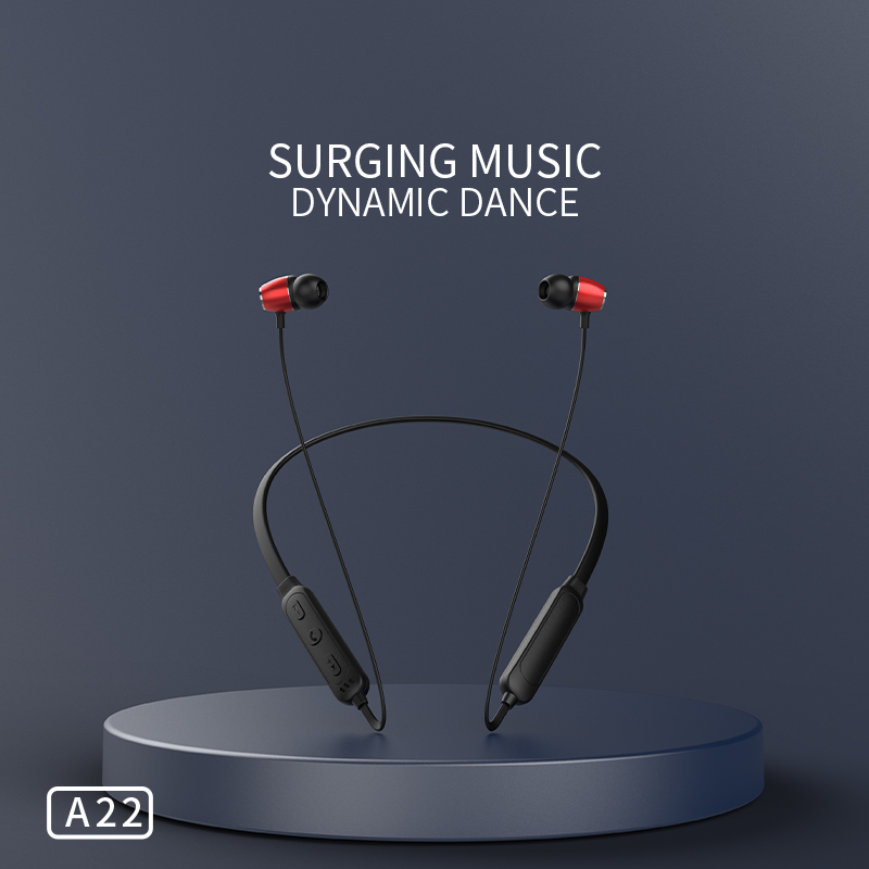 Headband Earphones Suppliers –  A22 Sporting Equip Magnetic Attach Super Bass Wireless Neckband Earphone – YISON