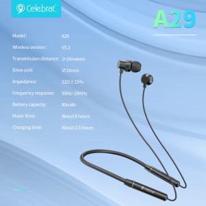 Celebrat A29 nyakba szerelhető vezeték nélküli sportfejhallgató