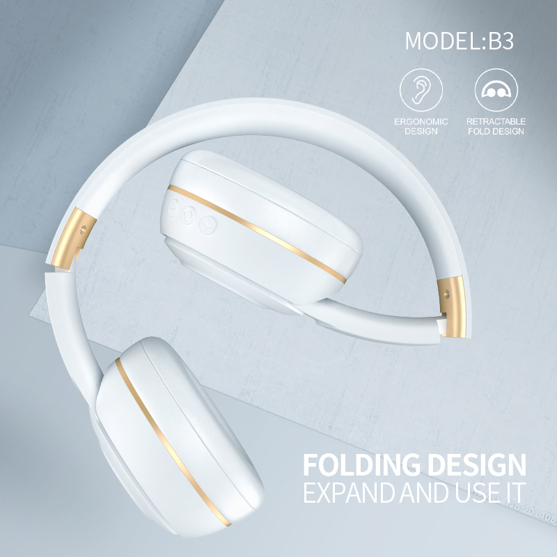 YISON New B3 Deep Bass Headset Headphones Wireless Earbuds Mo le Fa'atau A'oa'o