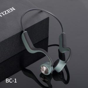 Top Sale BT 5.0 Bone Conduction Headphones with Microphone Waterproof Wireless Earphones for Running BC-1