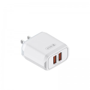 Dual Micro USB Charger 12W US Plug USB Cell Phone Charger 5V 2.4A Celebrat C-N3