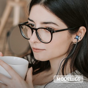Hot Selling Ear Phone -nappikuulokkeet Celebrat-C6 3,5 mm:n langallinen nappikuuloke
