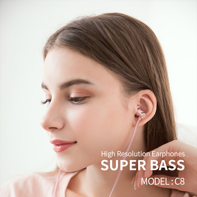 Hot sale Celebrat C8 Wholesale Wired Metal Super Bass Earphones Featured Image