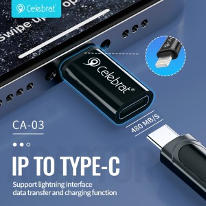Adaptor OTG Celebrat CA-03 dengan Konektor Jantan ke USB Betina Tipe-c