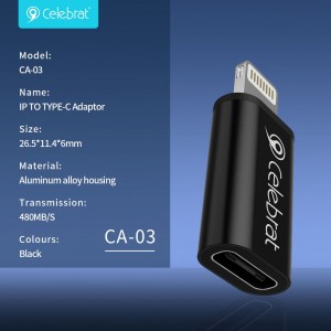 „Celebrat CA-03“ OTG adapteris su c tipo kištuku į USB jungtį