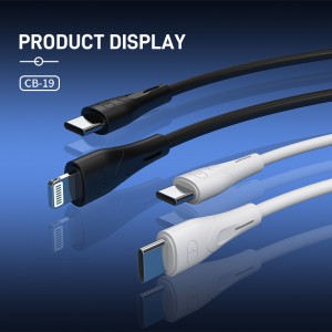 Celebrat CB-19 Quick Charge + Data Transmission Cable For Type-C/IOS 2.4A