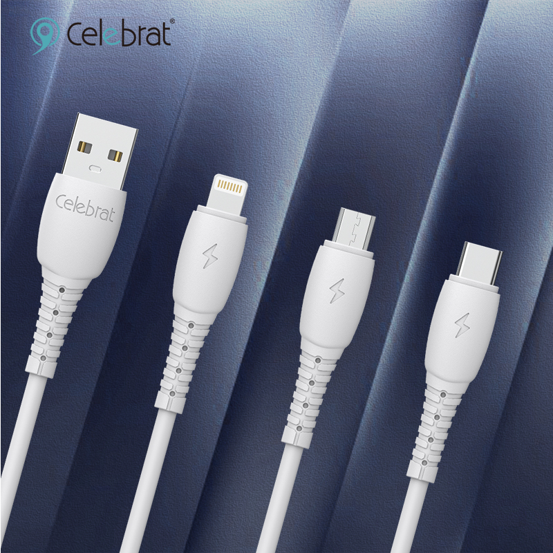 Celebrat CB-20 PVC Two-in-one Fast Charging + Data Transfer Cable For Android 2A