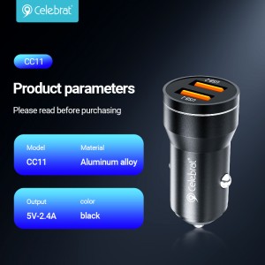 Celebrat CC-11 Stable and Solid Plug Car Charger