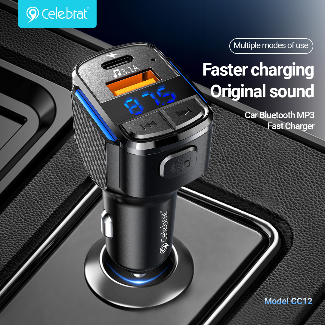 New Arrival CC-12 Hot-selling Car Charger with wireless connection function.