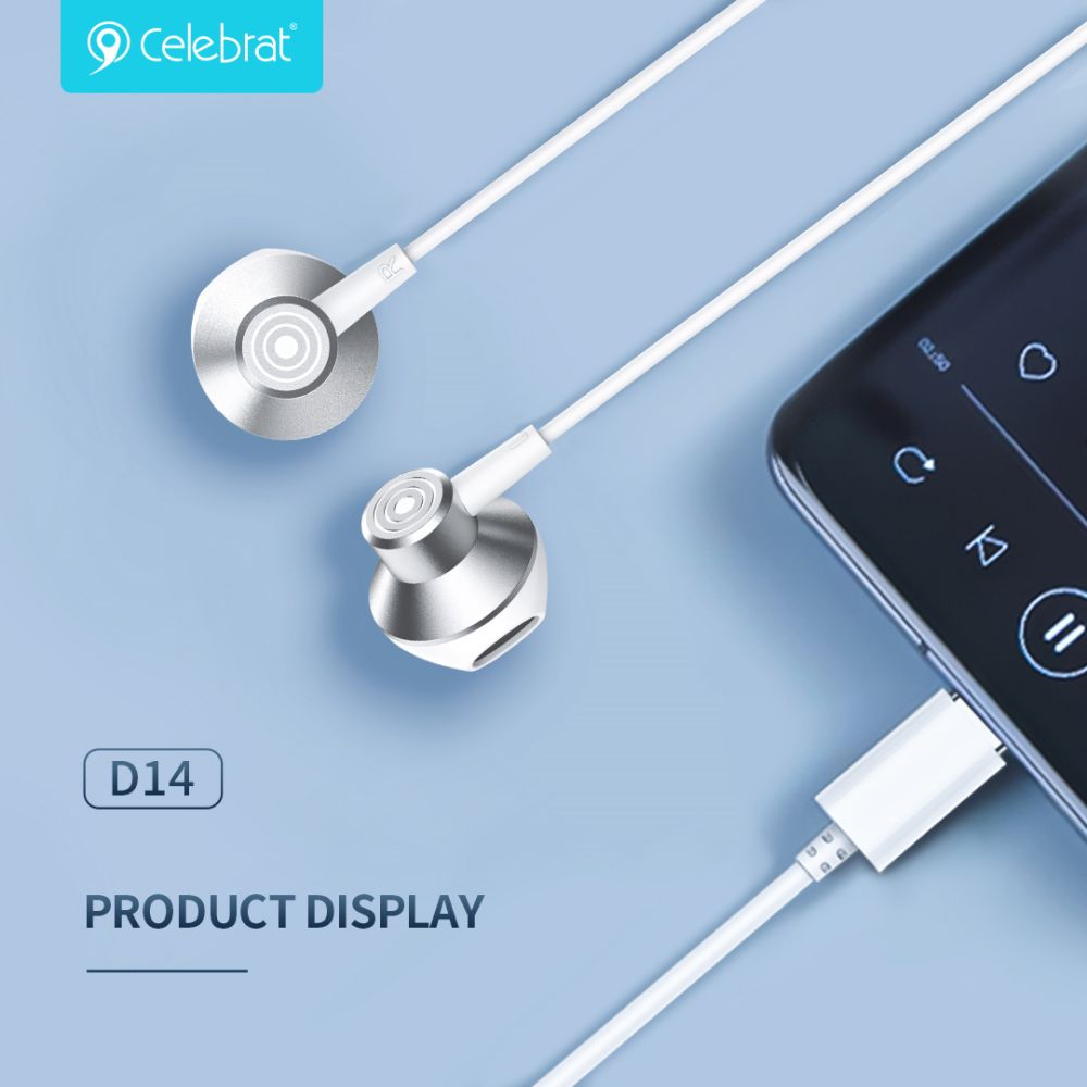 New arrival Celebrat D14 Wired Earphone Featured Image