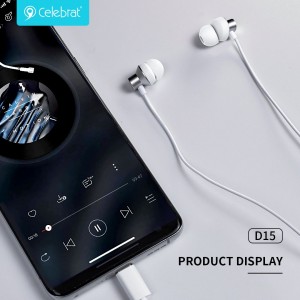 Новыя зручныя навушнікі-ўкладышы Celebrat D15