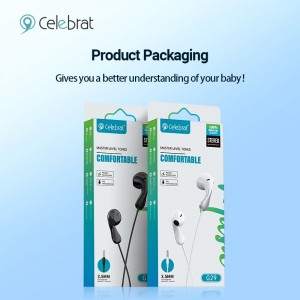 New Arrival Celebrat G29 Wired Earphones that No Noise and No Sound Leakage