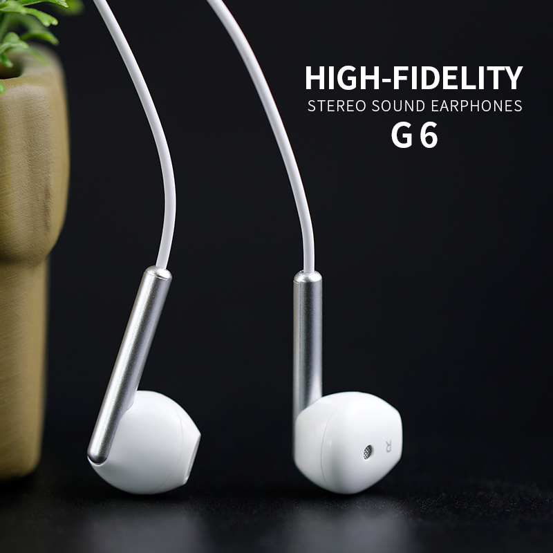 Toptan satış için Mic Kulak İçi Stereo kulaklıkla G6'yı kutlayın