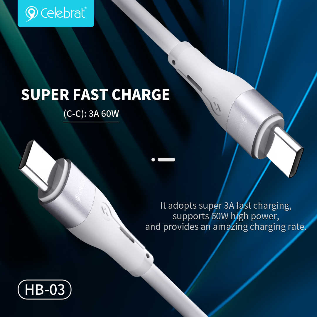 Ipagdiwang ang HB-03 Charging/Data transmission Cable Support PD fast charging, kasalukuyang promosyon ng limitadong oras na diskwento