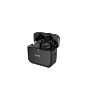 លក់ដុំកាសស្តាប់ឥតខ្សែ YISON T5 TWS earbud 5.0 ដែលមិនជ្រាបទឹក។