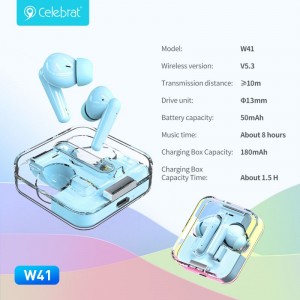 New release Celebrat W41 Macaron Color TWS Earphones